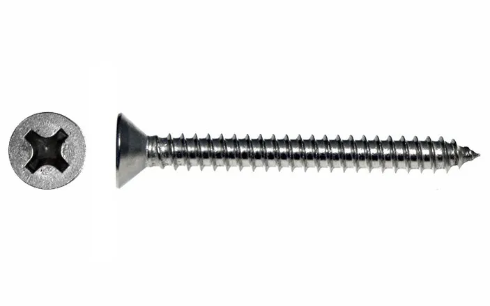 Саморез потай, DIN7982, цинк
